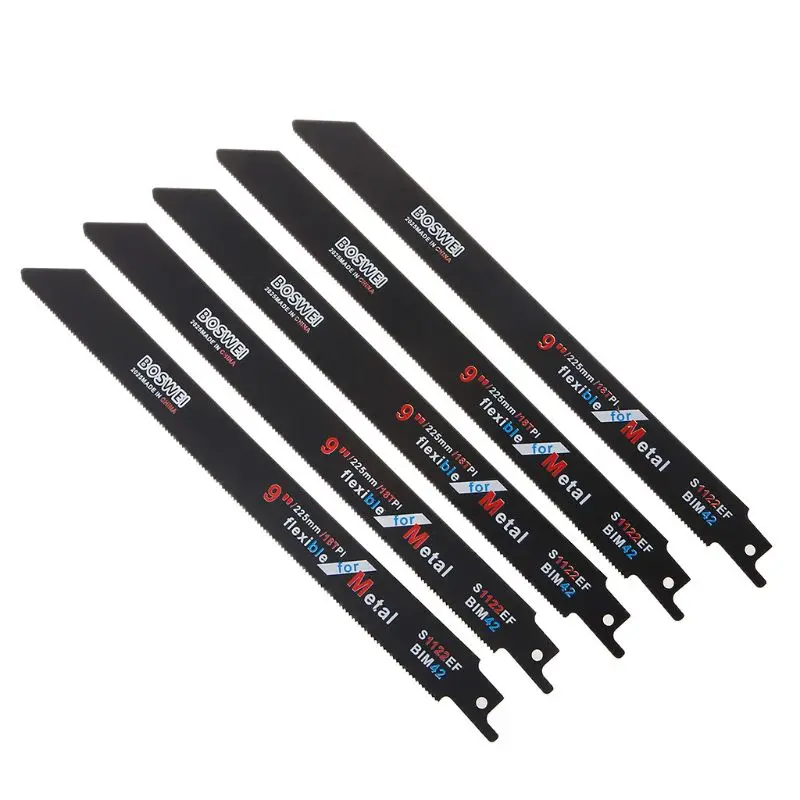 5Pcs 225mm/9in Blades Reciprocating Saw Sharp S1122EF BIM 18TPI For Cutting Metal Wood
5Pcs 225mm/9in Blades Reciprocating Saw Sharp S1122EF BIM 18TPI For Cutting Metal Wood