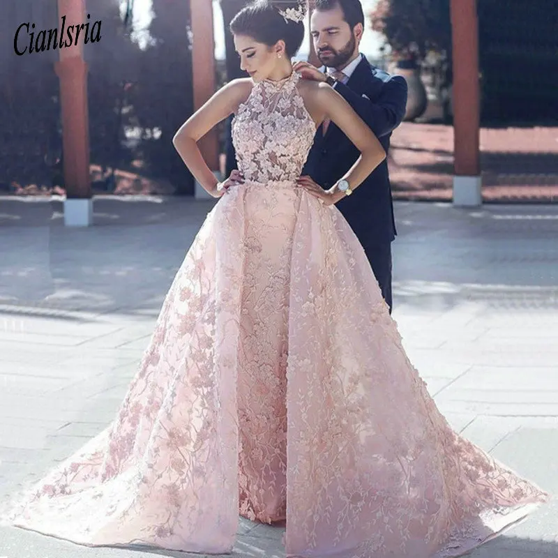 Vestido De Noiva Pink A-Line Lace Wedding Dress Saudi Arabia High Neck Appliques Vintage Wedding Gowns
Vestido De Noiva Pink A-Line Lace Wedding Dress Saudi Arabia High Neck Appliques Vintage Wedding Gowns