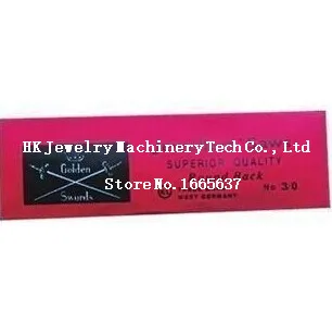 3# Free Shipping Jewelry Tool Diamond Tool Double Sword Saw blades Length 130 mm 144 pcs / Bag 100% craft Fast Shipment
3# Free Shipping Jewelry Tool Diamond Tool Double Sword Saw blades Length 130 mm 144 pcs / Bag 100% craft Fast Shipment