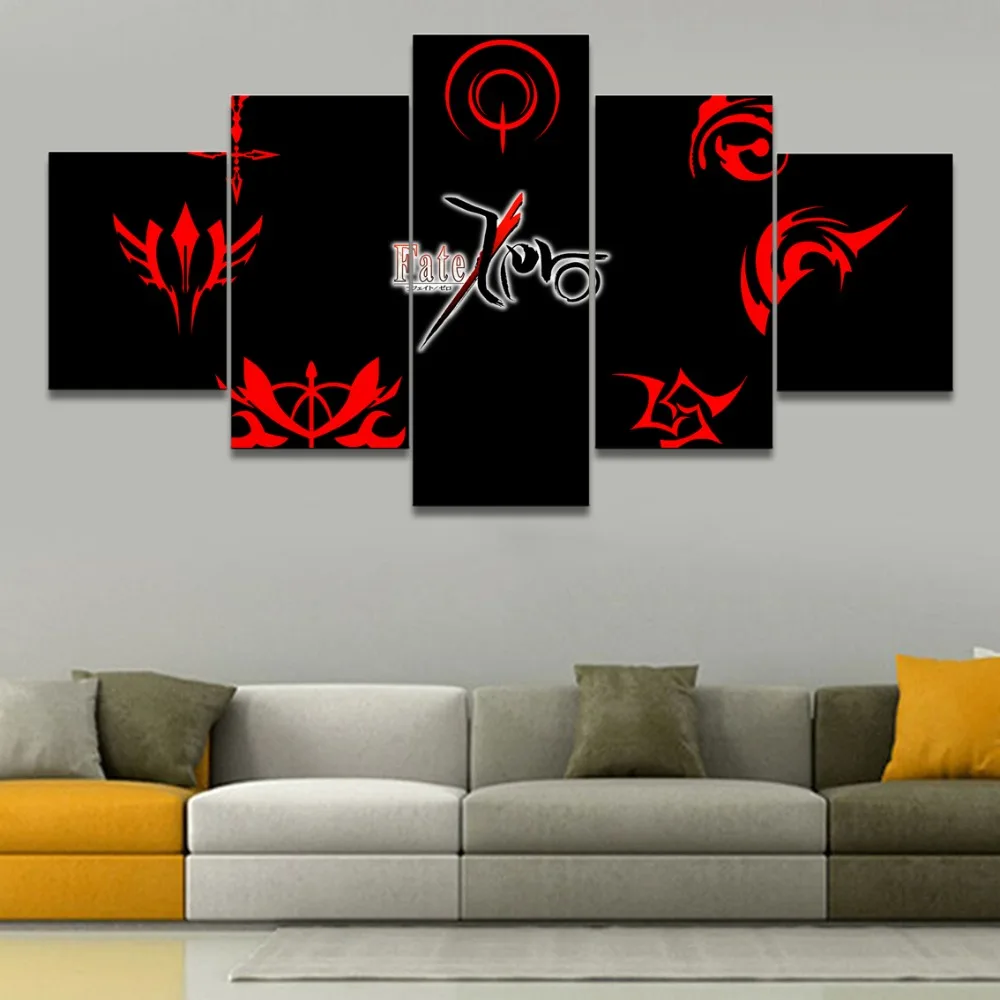 Wall Art Home Decor Poster 5 Panel Anime Fate Zero Mark Pictures For Modern Living Room Canvas Printed Painting Artwork
Wall Art Home Decor Poster 5 Panel Anime Fate Zero Mark Pictures For Modern Living Room Canvas Printed Painting Artwork