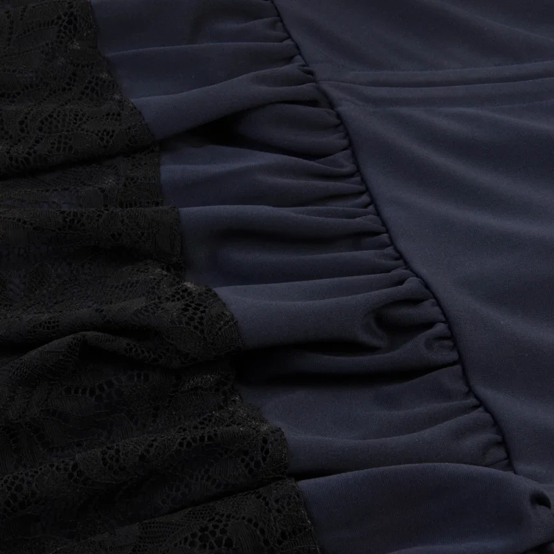 Tonval Button High Waist Ruffle Gothic Black Skirt High Low Hem Lace Contrast Skirts Women Vintage Autumn Midi Skirt
Tonval Button High Waist Ruffle Gothic Black Skirt High Low Hem Lace Contrast Skirts Women Vintage Autumn Midi Skirt