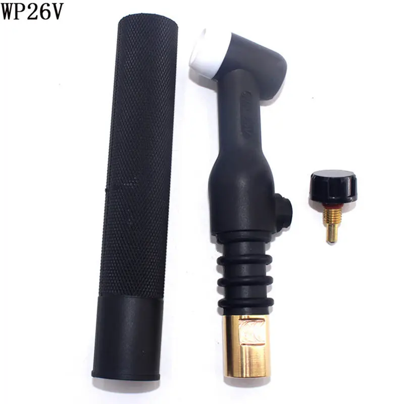 Tig Welding Torch Black Flexible Head Body Nozzle Gas Cooled Torch 26 Series Welding Accessories Welding Torch WP-26F WP-26V
Tig Welding Torch Black Flexible Head Body Nozzle Gas Cooled Torch 26 Series Welding Accessories Welding Torch WP-26F WP-26V