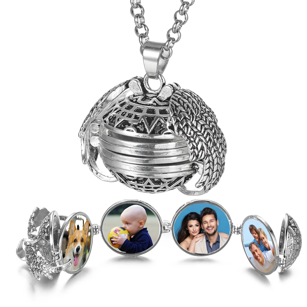 Ginger Snap Choker Angel Wing Gift Jewelry Expanding Photo Locket Decoration Necklace Exquisite Ornaments Torque Pendant VA-2017
Ginger Snap Choker Angel Wing Gift Jewelry Expanding Photo Locket Decoration Necklace Exquisite Ornaments Torque Pendant VA-2017