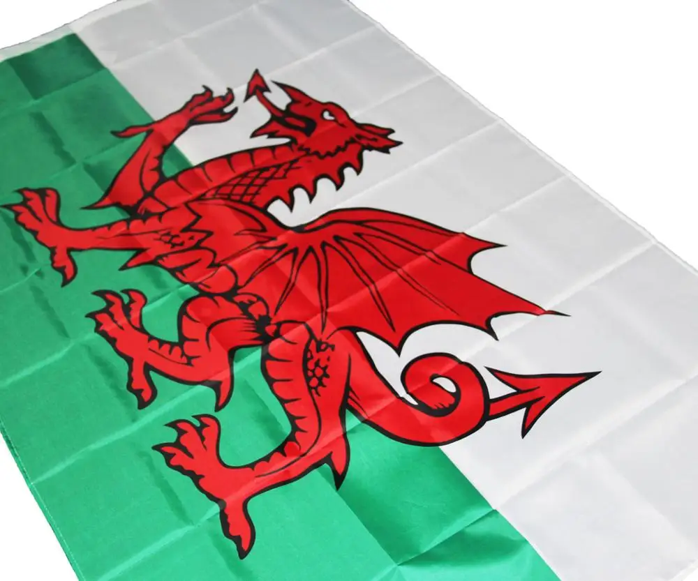 Открытый 3x5 футов флаг Уэльса баннеры двойные сшитые полиэфирные флаги с