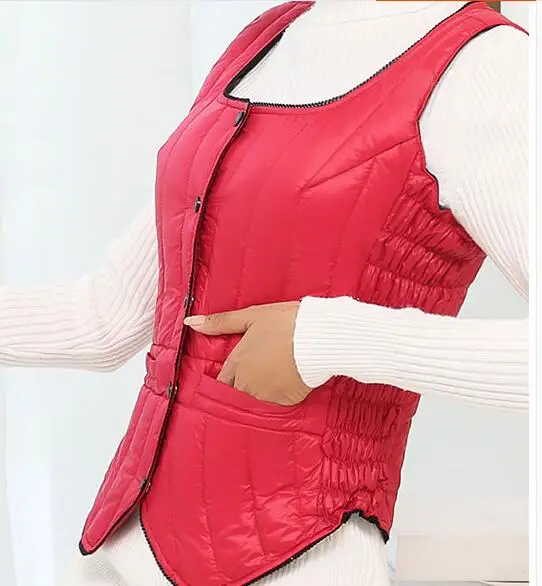 2016 autumn/winter fashion beautiful high quality women down vest cultivate one's morality women's vestidos waistcoat big yards
2016 autumn/winter fashion beautiful high quality women down vest cultivate one's morality women's vestidos waistcoat big yards