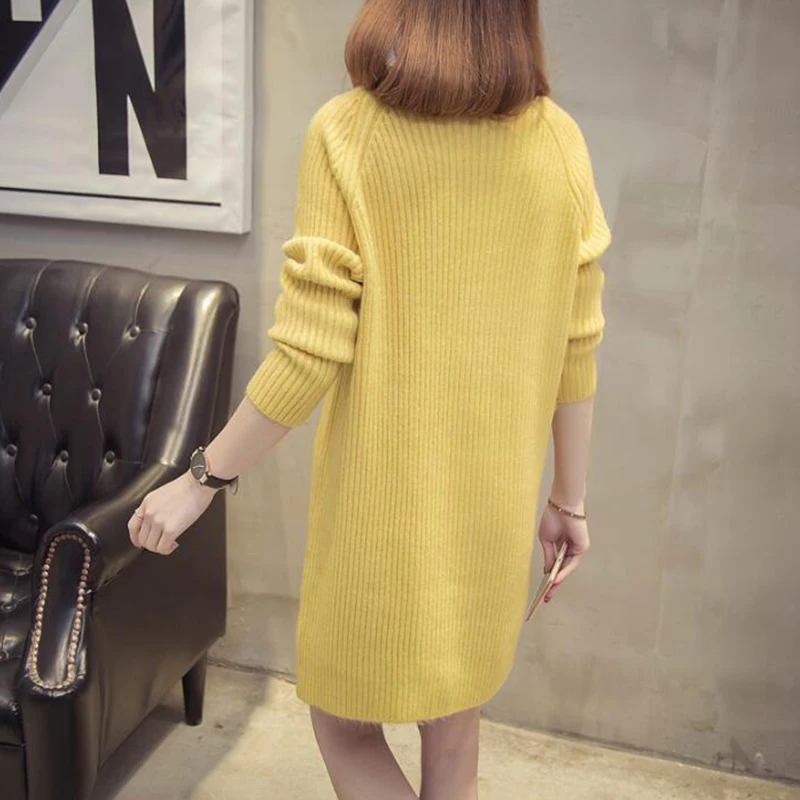 2019 Winter Round neck long Sweaters Women Long Sleeve Casual Solid color Warm Pullover Knitted Sweater Female cc75
2019 Winter Round neck long Sweaters Women Long Sleeve Casual Solid color Warm Pullover Knitted Sweater Female cc75