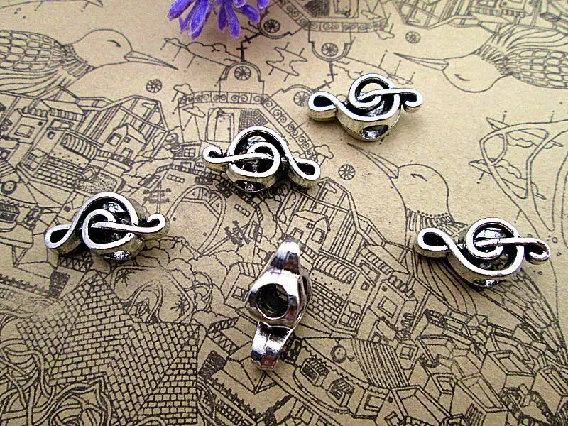75pcs-Music note Beads, Antique Tibetan silver Treble clef bead, Beadwork Charms pendant 18X10x7mm
75pcs-Music note Beads, Antique Tibetan silver Treble clef bead, Beadwork Charms pendant 18X10x7mm