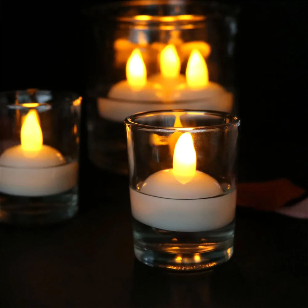 New 12pcs Waterproof Candle Light SPA Floating LED Flickering Tea Lights Candles NE
New 12pcs Waterproof Candle Light SPA Floating LED Flickering Tea Lights Candles NE