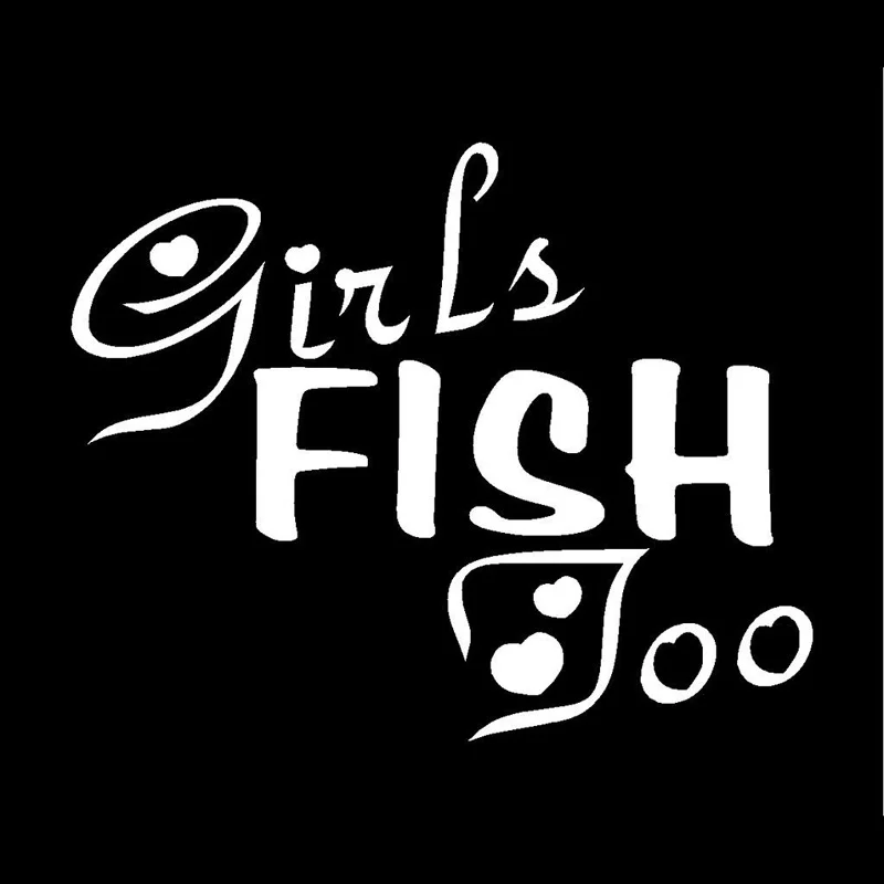 12.4*10CM GIRLS FISH TOO Funny Text Vinyl Decal Car Stickers Black And Silver C1-0274
12.4*10CM GIRLS FISH TOO Funny Text Vinyl Decal Car Stickers Black And Silver C1-0274