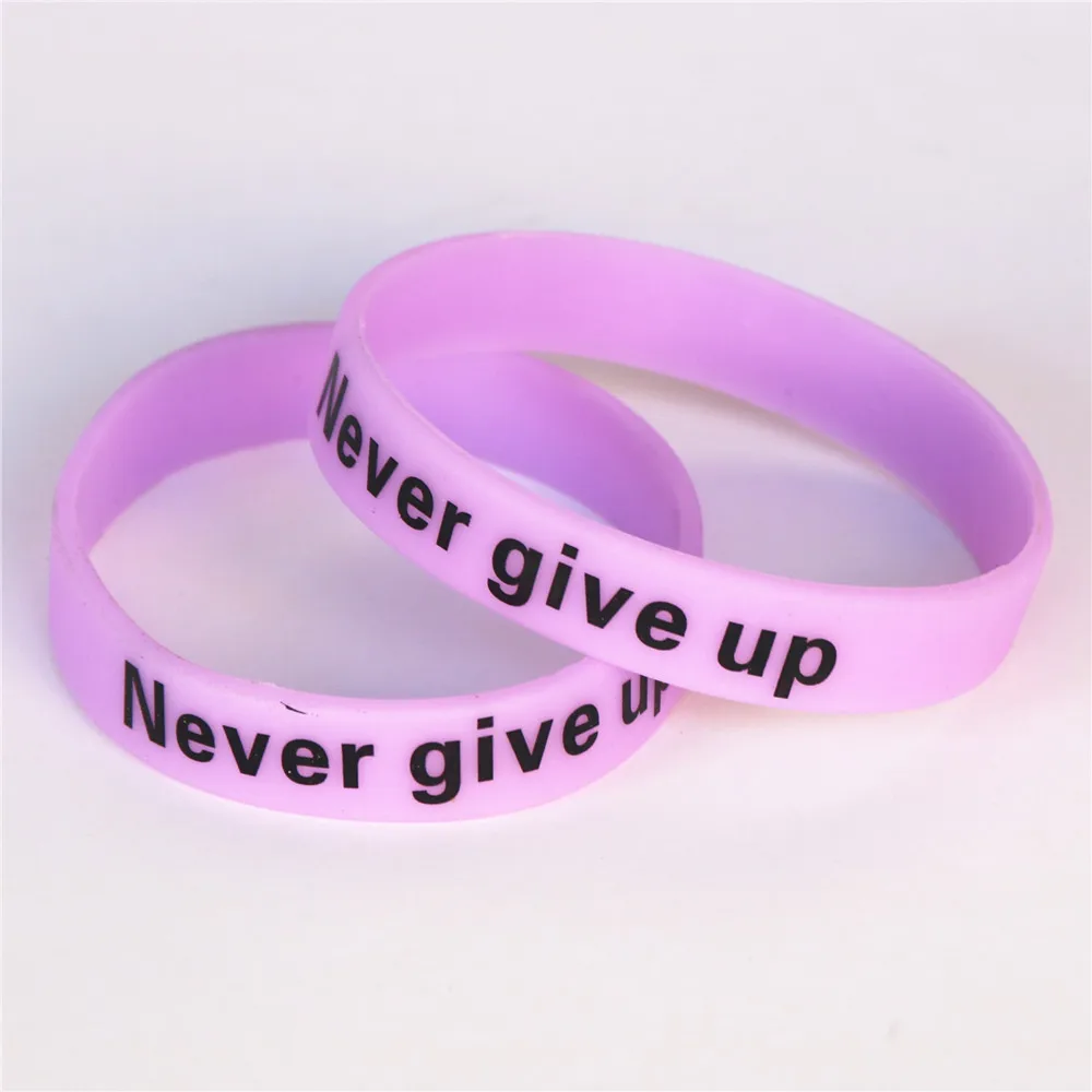 LUKENI 100pcs Never Give Up Luminous Silicone Wristbands Motivational Hologram Sport Bracelets &Bangles Gifts Wholesale SH095
LUKENI 100pcs Never Give Up Luminous Silicone Wristbands Motivational Hologram Sport Bracelets &Bangles Gifts Wholesale SH095