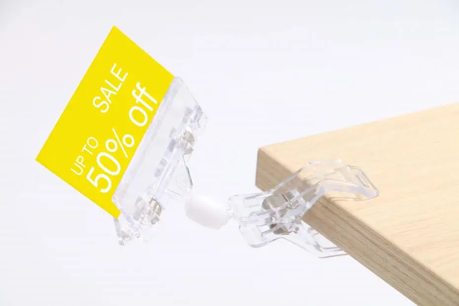 Прозрачный популярный пластиковый знак ценовые этикетки рекламные держатели