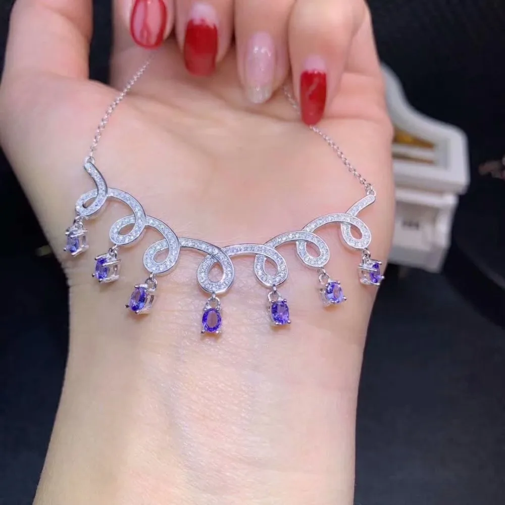shilovem 925 silver sterling natural tanzanite pendants trendy fine Jewelry plant send necklace women gift 3*4mm dz030488agts
shilovem 925 silver sterling natural tanzanite pendants trendy fine Jewelry plant send necklace women gift 3*4mm dz030488agts