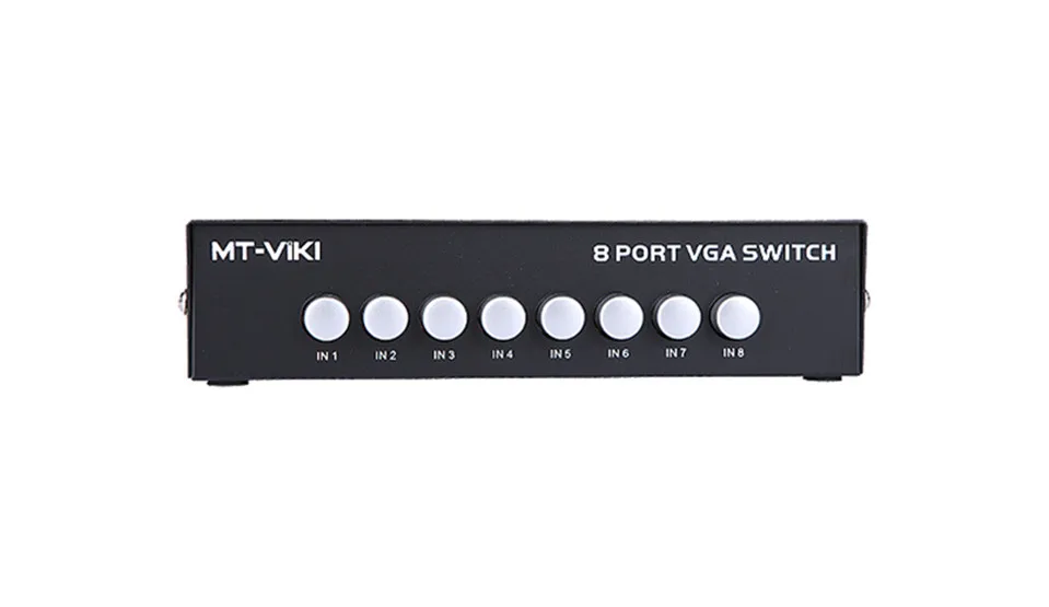 Оригинальный MT VIKI 8 портовый VGA переключатель без USB вход 1 выход Видео Селектор