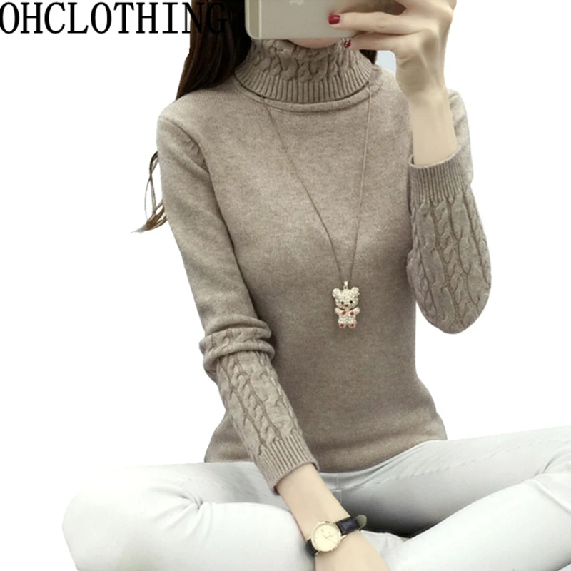 New autumn Winter Women Sweaters and Pullovers Fashion turtleneck Sweater Women twisted thickening slim pullover sweater
New autumn Winter Women Sweaters and Pullovers Fashion turtleneck Sweater Women twisted thickening slim pullover sweater