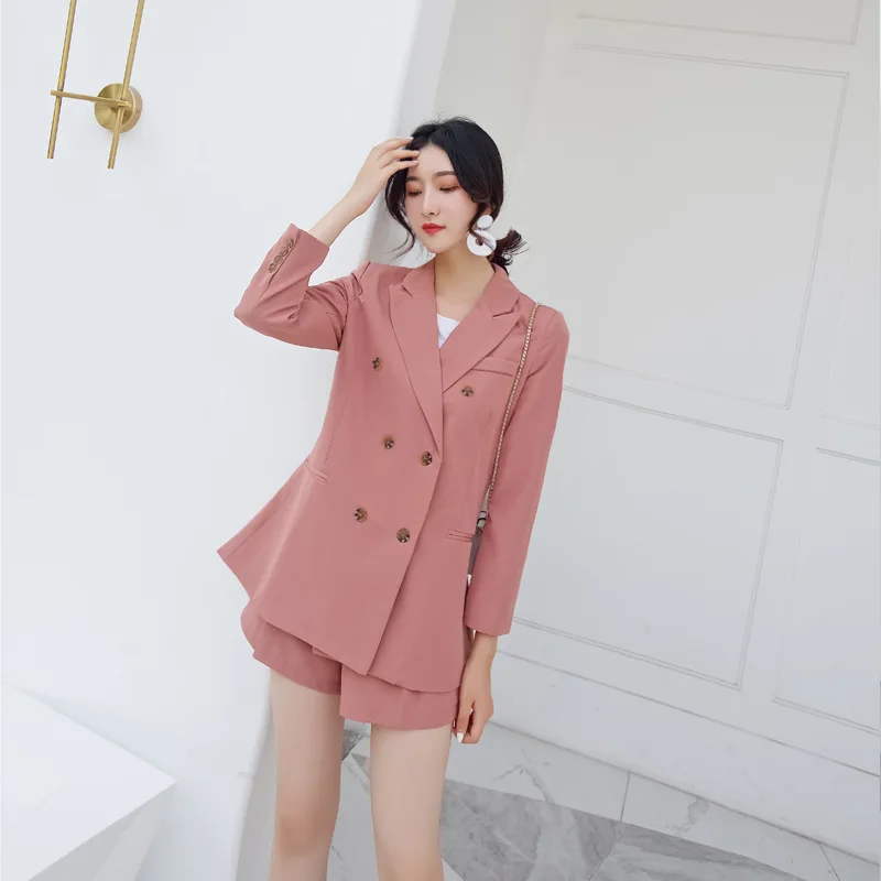 Fashion 2 Piece Sets Female Pant Suits Double Breasted Loose Blazer Jacket & Straight Pant Office Lady Suit Women Outfits
Fashion 2 Piece Sets Female Pant Suits Double Breasted Loose Blazer Jacket & Straight Pant Office Lady Suit Women Outfits