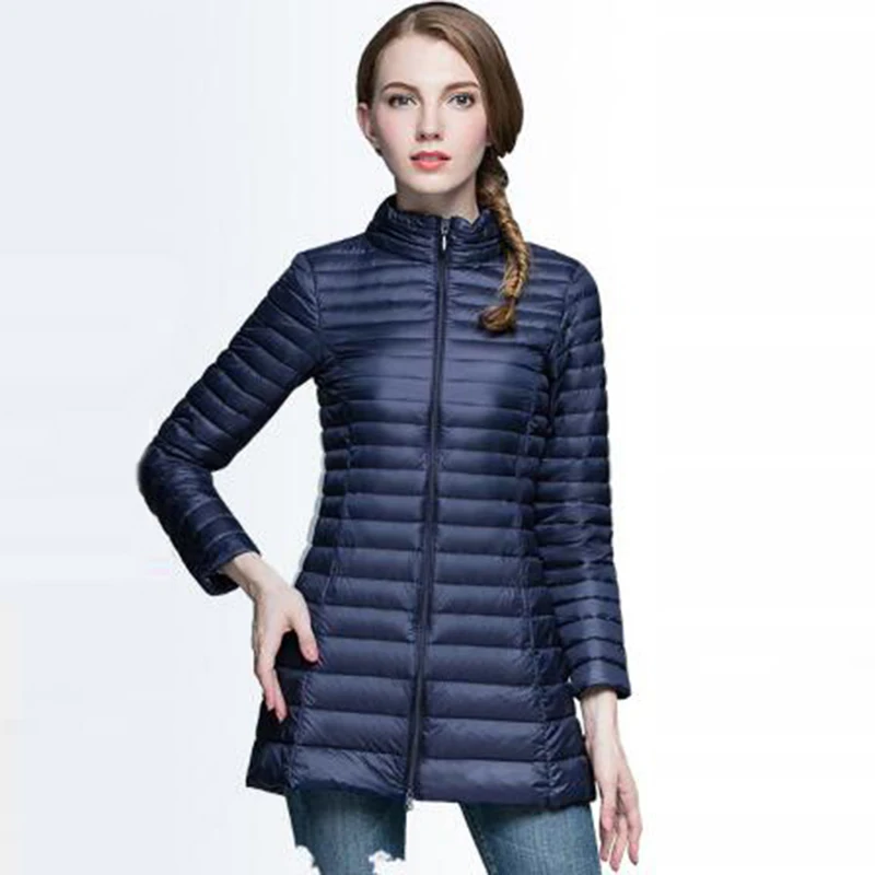 Women's long white duck Down Coat Hooded 90% Down Parka Female autumn Winter slim warm outerwear Light and thin down coat QH0962
Women's long white duck Down Coat Hooded 90% Down Parka Female autumn Winter slim warm outerwear Light and thin down coat QH0962