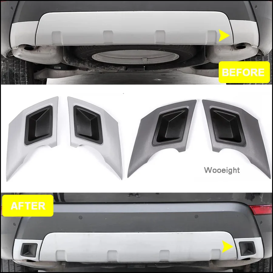 Wooeight 2Pcs Car Rear Fender Exhaust Pipe Tail Bumper Tube Trim Cover Sticker Fit for Land Rover Discovery 5 LR5 2017 2018-2020
Wooeight 2Pcs Car Rear Fender Exhaust Pipe Tail Bumper Tube Trim Cover Sticker Fit for Land Rover Discovery 5 LR5 2017 2018-2020