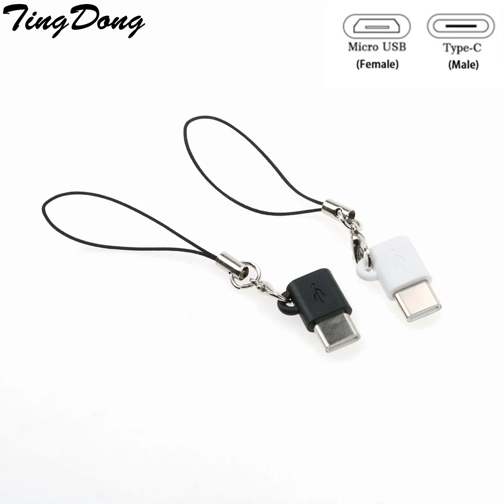 Кабель адаптер TingDong с Micro USB на Type C для быстрой зарядки Samsung Galaxy S8/S9 S 8 Plus/ Note8 note9 4