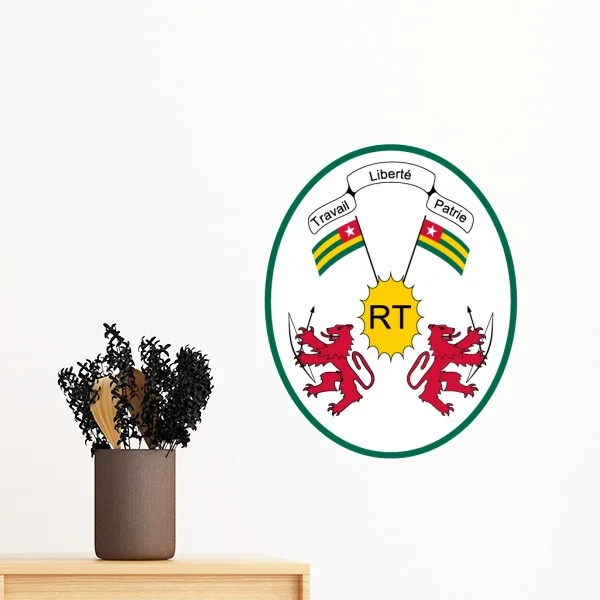 Togo Africa National Emblem Removable Wall Sticker Art Decals Mural DIY Wallpaper for Room Decal
Togo Africa National Emblem Removable Wall Sticker Art Decals Mural DIY Wallpaper for Room Decal