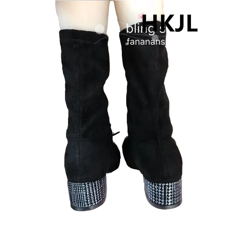 New handmade original houndstooth rhinestone butterfly thick with elastic thin slim wild fashion boots
New handmade original houndstooth rhinestone butterfly thick with elastic thin slim wild fashion boots