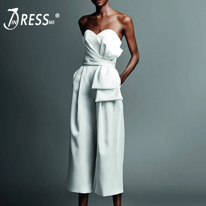 INDRESSME 2019 New Women Fashion Office Lady Sexy Strapless Backless Ruffles Half Length Pant Party Club Bodycon Casual Jumpsuit
INDRESSME 2019 New Women Fashion Office Lady Sexy Strapless Backless Ruffles Half Length Pant Party Club Bodycon Casual Jumpsuit