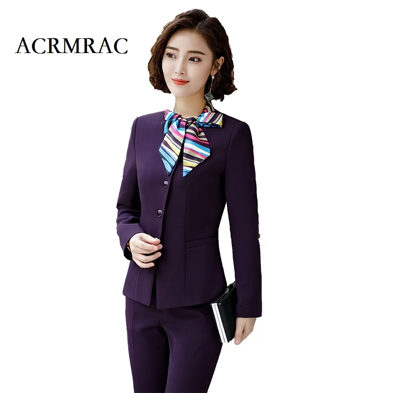 Women suits Slim Autumn And Winter Long sleeve jacket pants OL Formal Women pants suits Womens business suits
Women suits Slim Autumn And Winter Long sleeve jacket pants OL Formal Women pants suits Womens business suits