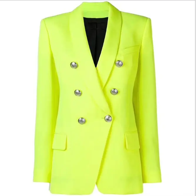2019 New SHINY GREEN Color Fashion Runway Coat Long Sleeve Double Button Slim Coat V-neck Fashion Office Lady Jackets
2019 New SHINY GREEN Color Fashion Runway Coat Long Sleeve Double Button Slim Coat V-neck Fashion Office Lady Jackets