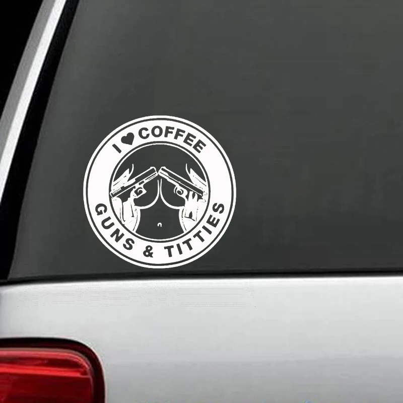 I Love Coffee Guns Titties Sticker Racing JDM Funny Truck Diesel Window Decal Rear Window Car Sticker
I Love Coffee Guns Titties Sticker Racing JDM Funny Truck Diesel Window Decal Rear Window Car Sticker