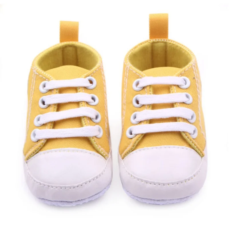 Детские парусиновые Кроссовки для новорожденных от 0 до 12 месяцев обувь