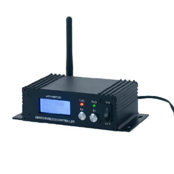 2,4G беспроводной трансивер DMX512 с ЖК-дисплеем; Расстояние связи: 400 м (пустой, в зависимости от кольца)
2,4G беспроводной трансивер DMX512 с ЖК-дисплеем; Расстояние связи: 400 м (пустой, в зависимости от кольца)