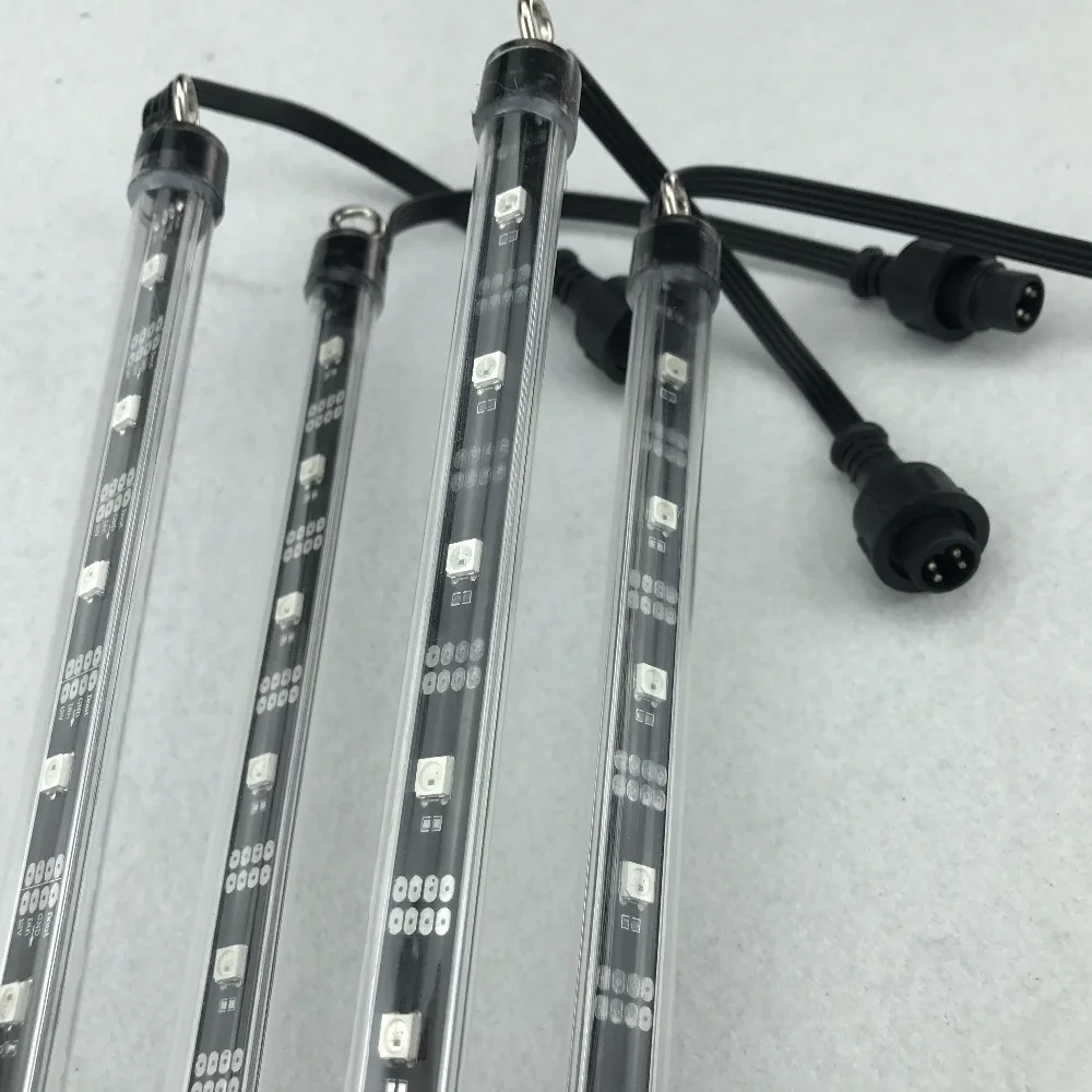 16mm DC12V addressable 1M long 3D WS2812B RGB meteor tube light;64pcs WS2812B LEDs/32pixels;with 4 core 13.5mm male connector
16mm DC12V addressable 1M long 3D WS2812B RGB meteor tube light;64pcs WS2812B LEDs/32pixels;with 4 core 13.5mm male connector