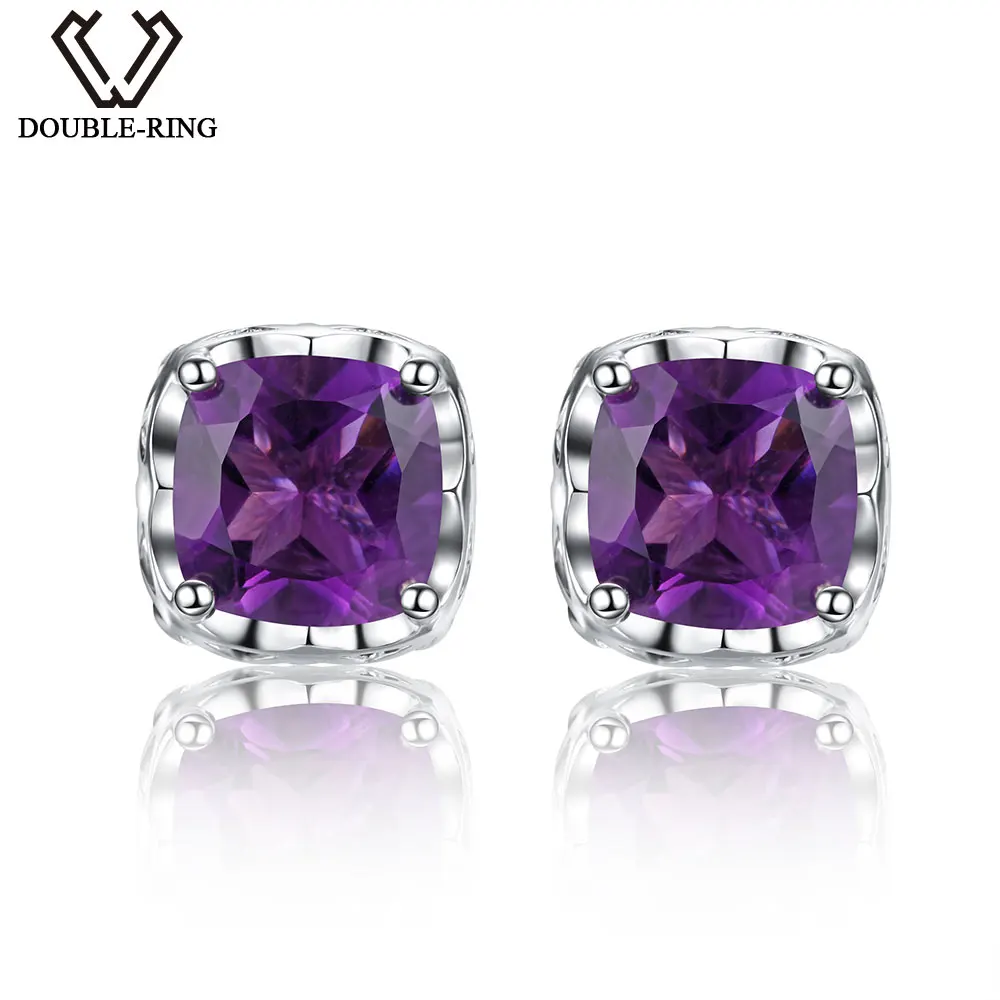 DOUBLE-R 3.9ct Natural Blue Amethyst Gemstone Sterling Silver Earrings For Women Vintage Stud Earrings Costume Jewelry
DOUBLE-R 3.9ct Natural Blue Amethyst Gemstone Sterling Silver Earrings For Women Vintage Stud Earrings Costume Jewelry