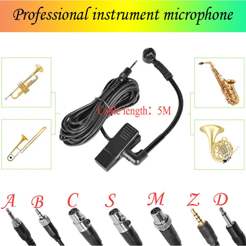 

professional saxophone microphone orchestra trumpet sax gooseneck musical instrument mic condenser microphone stage performance