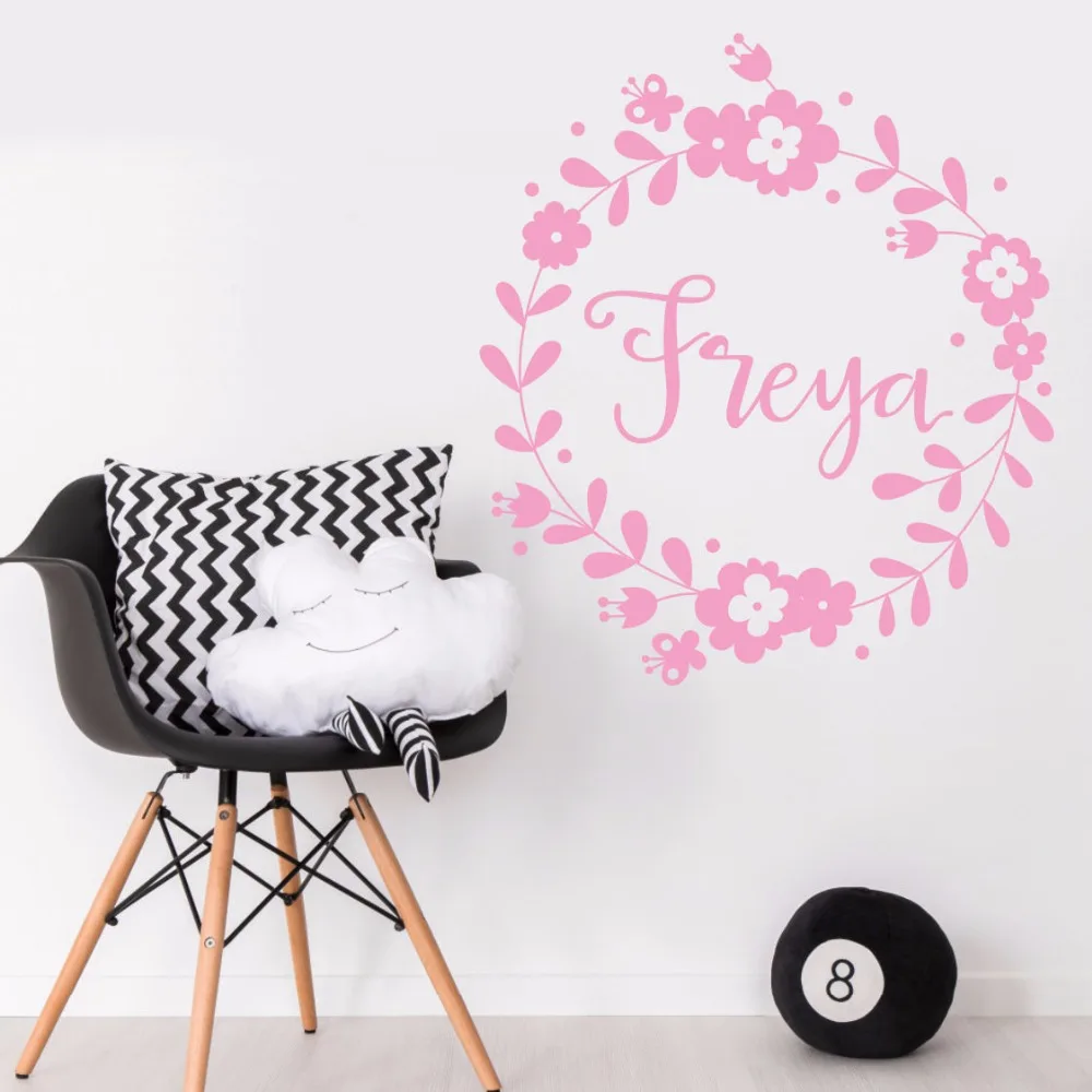 Wall Sticker Removable Personalized Girl Name Vinyl Wall Decal Children Girl Name Wall Art Mural Flower Design Home Deocr AY538
Wall Sticker Removable Personalized Girl Name Vinyl Wall Decal Children Girl Name Wall Art Mural Flower Design Home Deocr AY538
