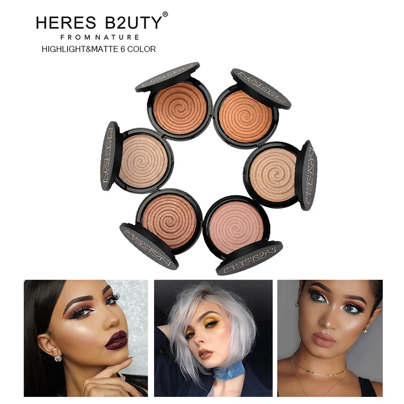 Brand HERES B2UTY Face Highlighter Makeup Bronze Trimming Highlighter Powder illuminator Makeup Mineral Long Lasting V Shape
Brand HERES B2UTY Face Highlighter Makeup Bronze Trimming Highlighter Powder illuminator Makeup Mineral Long Lasting V Shape