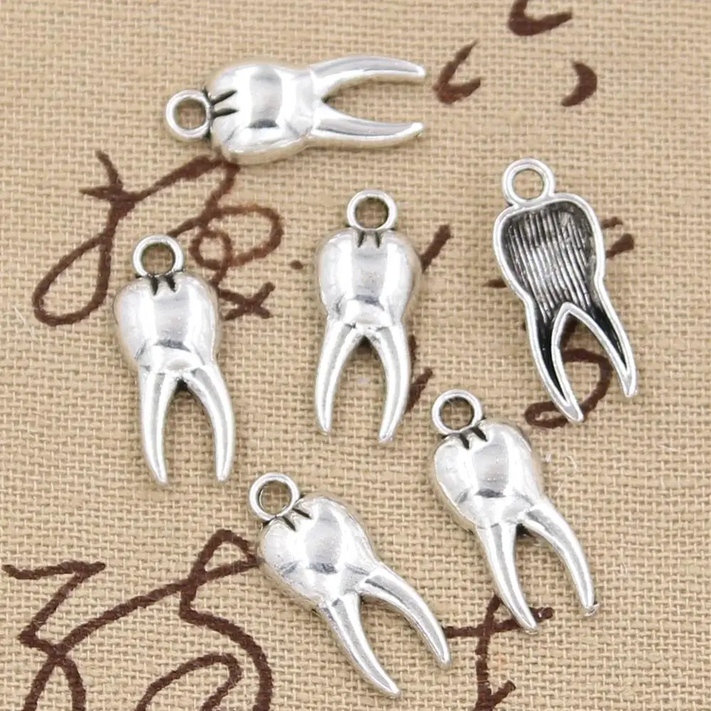 30pcs Charms Zombie Tooth Teeth Molar 20x8mm Handmade Pendant Making fit,Vintage Tibetan Silver color,DIY For Bracelet Necklace
30pcs Charms Zombie Tooth Teeth Molar 20x8mm Handmade Pendant Making fit,Vintage Tibetan Silver color,DIY For Bracelet Necklace