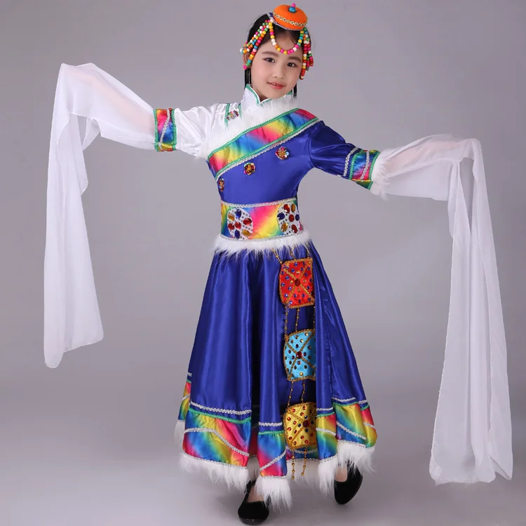 The New Tibetan Dance Tibetan Clothing Costumes Ethnic Dance Clothing Girls Child Traditional Tibetan Dance Costumes
The New Tibetan Dance Tibetan Clothing Costumes Ethnic Dance Clothing Girls Child Traditional Tibetan Dance Costumes