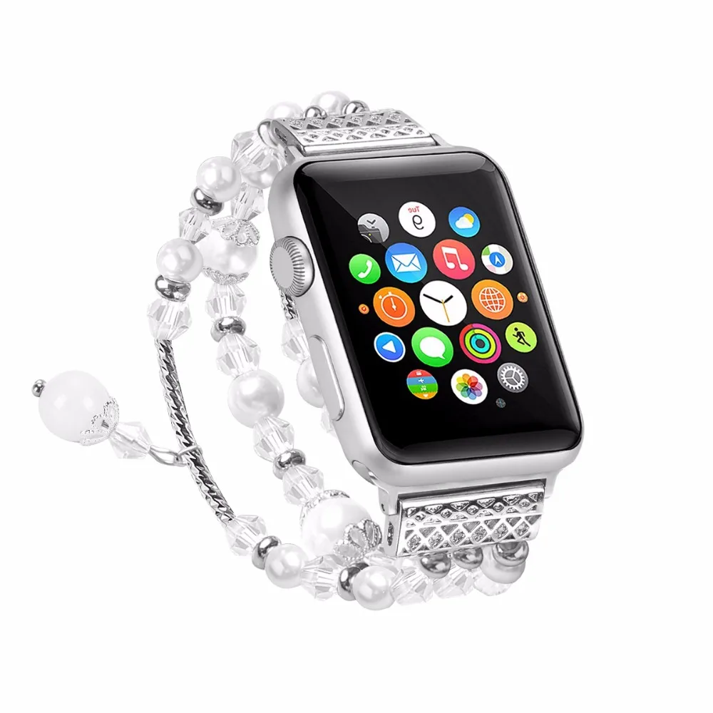 Ремешок для Apple Watch Series 1 2 3 38 мм 42 Женский сменный Браслет из нержавеющей стали с