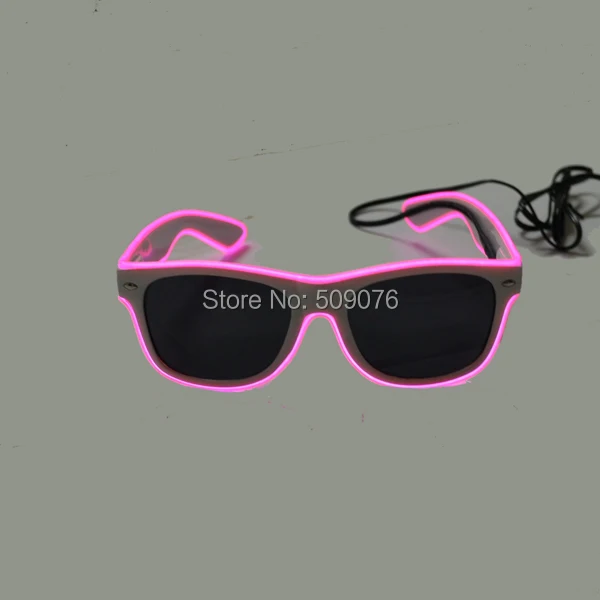 10pcs/lot sound Voice Activate glasses El Wire Glow Sun Glasses white frame DJ Bright Light Safety Light Up glasses
10pcs/lot sound Voice Activate glasses El Wire Glow Sun Glasses white frame DJ Bright Light Safety Light Up glasses