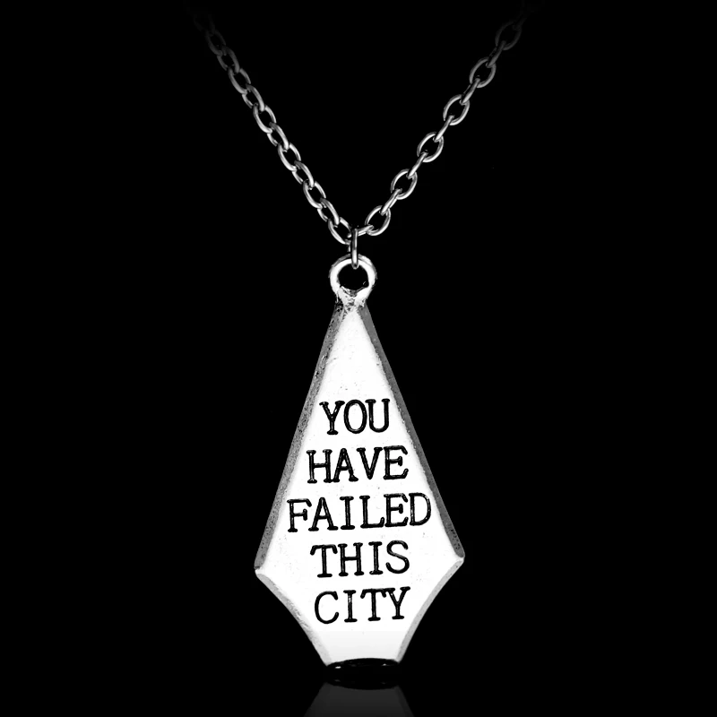 Hot Green Arrow COLLANA CIONDOLO ARROW OLIVER QUEEN YOU HAVE FAILED THIS CITY NECKLACE
Hot Green Arrow COLLANA CIONDOLO ARROW OLIVER QUEEN YOU HAVE FAILED THIS CITY NECKLACE