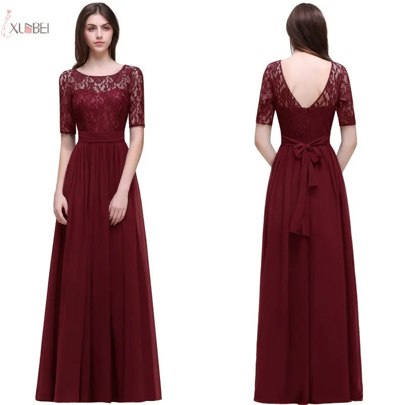 2019 Elegant Burgundy Chiffon Long Dress Evening Plus Size Lace Applique Half Sleeve Pink Evening Gown Black Formal Dress
2019 Elegant Burgundy Chiffon Long Dress Evening Plus Size Lace Applique Half Sleeve Pink Evening Gown Black Formal Dress