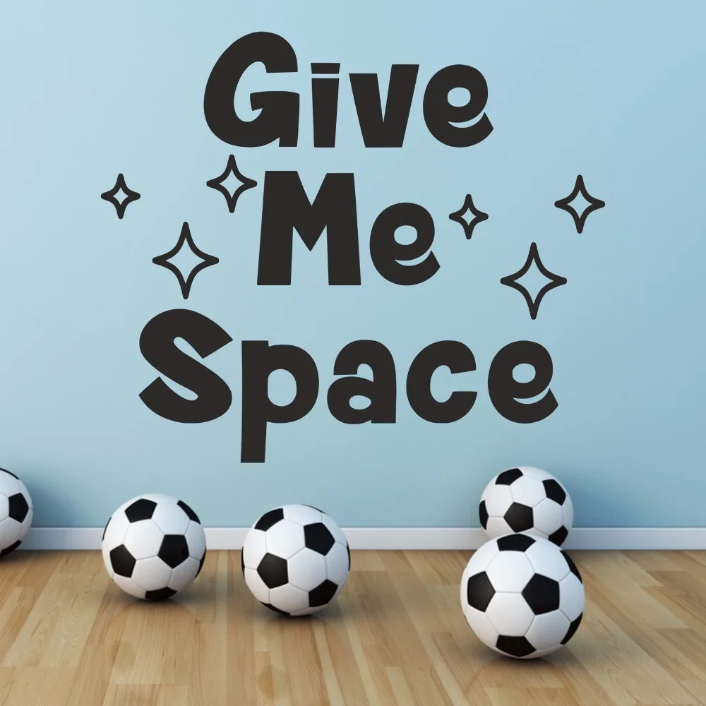 Give Me Space Stars Girls Boys Children's Teenagers Bedroom H Decal Removable Vinyl Art Wall Sticker Autocollant Mural B114
Give Me Space Stars Girls Boys Children's Teenagers Bedroom H Decal Removable Vinyl Art Wall Sticker Autocollant Mural B114