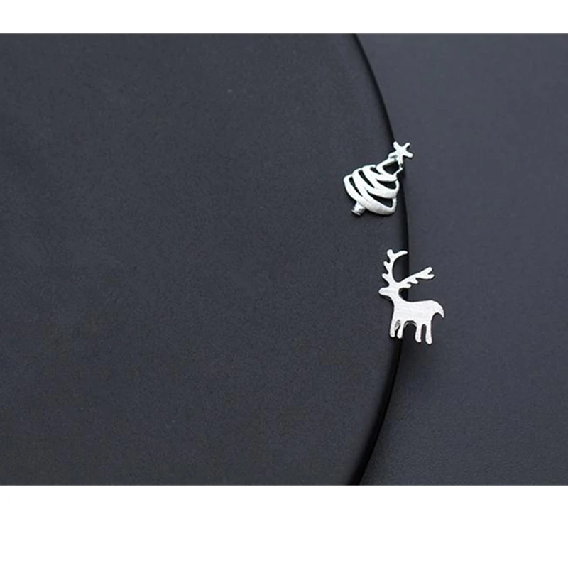 Christmas Gift 925 Sterling Silver Elk Deer Christmas Tree Gift Stud Earrings For Women Sterling-Silver-Jewelry Boucle D'oreille
Christmas Gift 925 Sterling Silver Elk Deer Christmas Tree Gift Stud Earrings For Women Sterling-Silver-Jewelry Boucle D'oreille