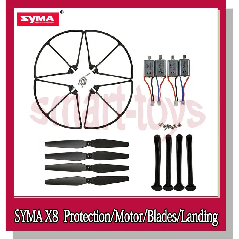 Syma X8 Blades Propellers Guard Motor Landing Skid for SYMA X8 X8C X8G X8W X8HC X8HW RC Drone Quadcopter Parts
Syma X8 Blades Propellers Guard Motor Landing Skid for SYMA X8 X8C X8G X8W X8HC X8HW RC Drone Quadcopter Parts