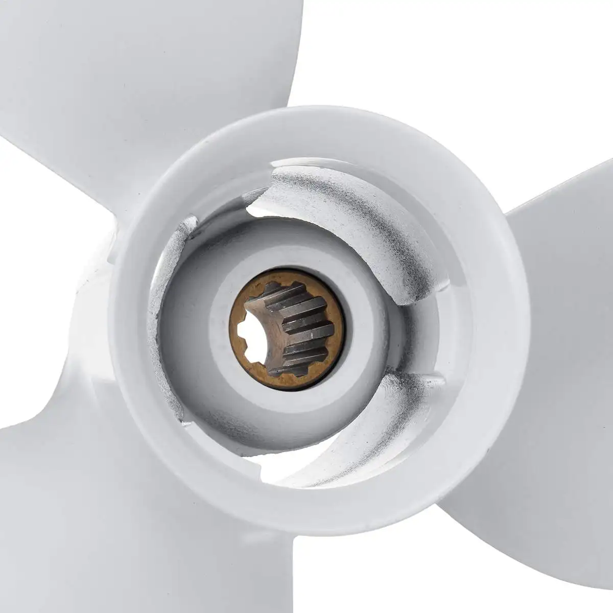 Outboard Propeller 9 7/8 x 10 1/2 For Yamaha 20-30HP 664-45945-00-EL Aluminum Alloy White 10 Spline Tooth Marine Propeller
Outboard Propeller 9 7/8 x 10 1/2 For Yamaha 20-30HP 664-45945-00-EL Aluminum Alloy White 10 Spline Tooth Marine Propeller