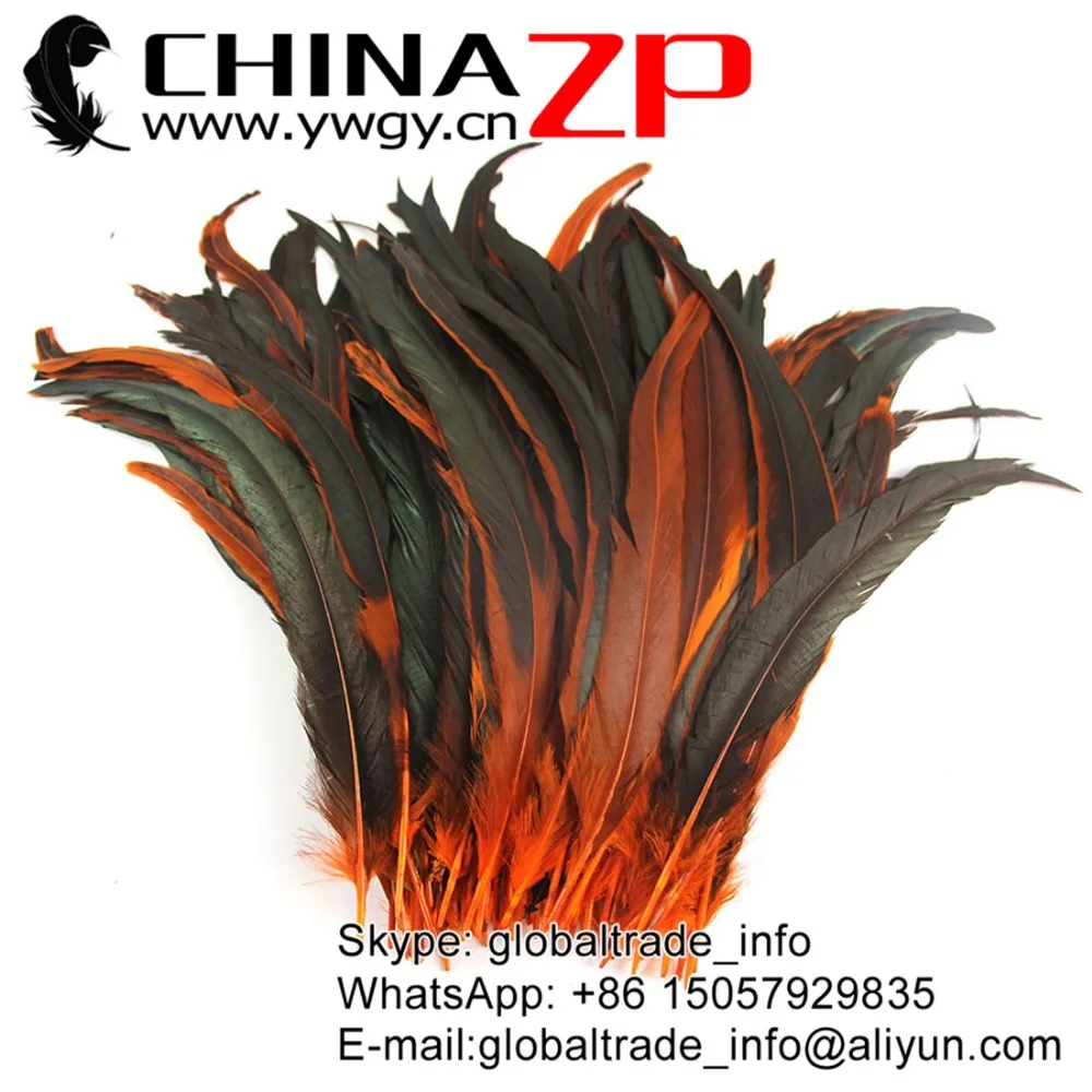 CHINAZP Factory 200pcs/lot Size 30~35cm(12-14inch) Top Quality Part Dyed Orange Natural Rooster Tail Feathers
CHINAZP Factory 200pcs/lot Size 30~35cm(12-14inch) Top Quality Part Dyed Orange Natural Rooster Tail Feathers
