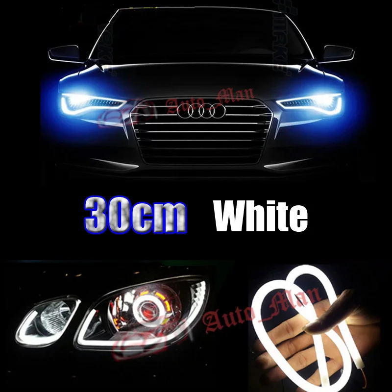 2x 30cm White DRL Daytime Running Light Solf Tube Style LED Strips for Car Motorcycle Headlight Angel Eyes Universal Retrofit
2x 30cm White DRL Daytime Running Light Solf Tube Style LED Strips for Car Motorcycle Headlight Angel Eyes Universal Retrofit