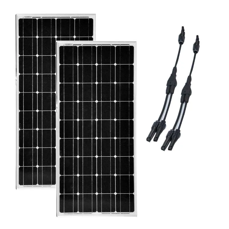 Photovoltaic Panel 12v 100w 2 PCs Solarpanel 24v 200w Chargeur Solaire 2 in 1 Connector RV Motorhome LED Car Caravan Camping
Photovoltaic Panel 12v 100w 2 PCs Solarpanel 24v 200w Chargeur Solaire 2 in 1 Connector RV Motorhome LED Car Caravan Camping