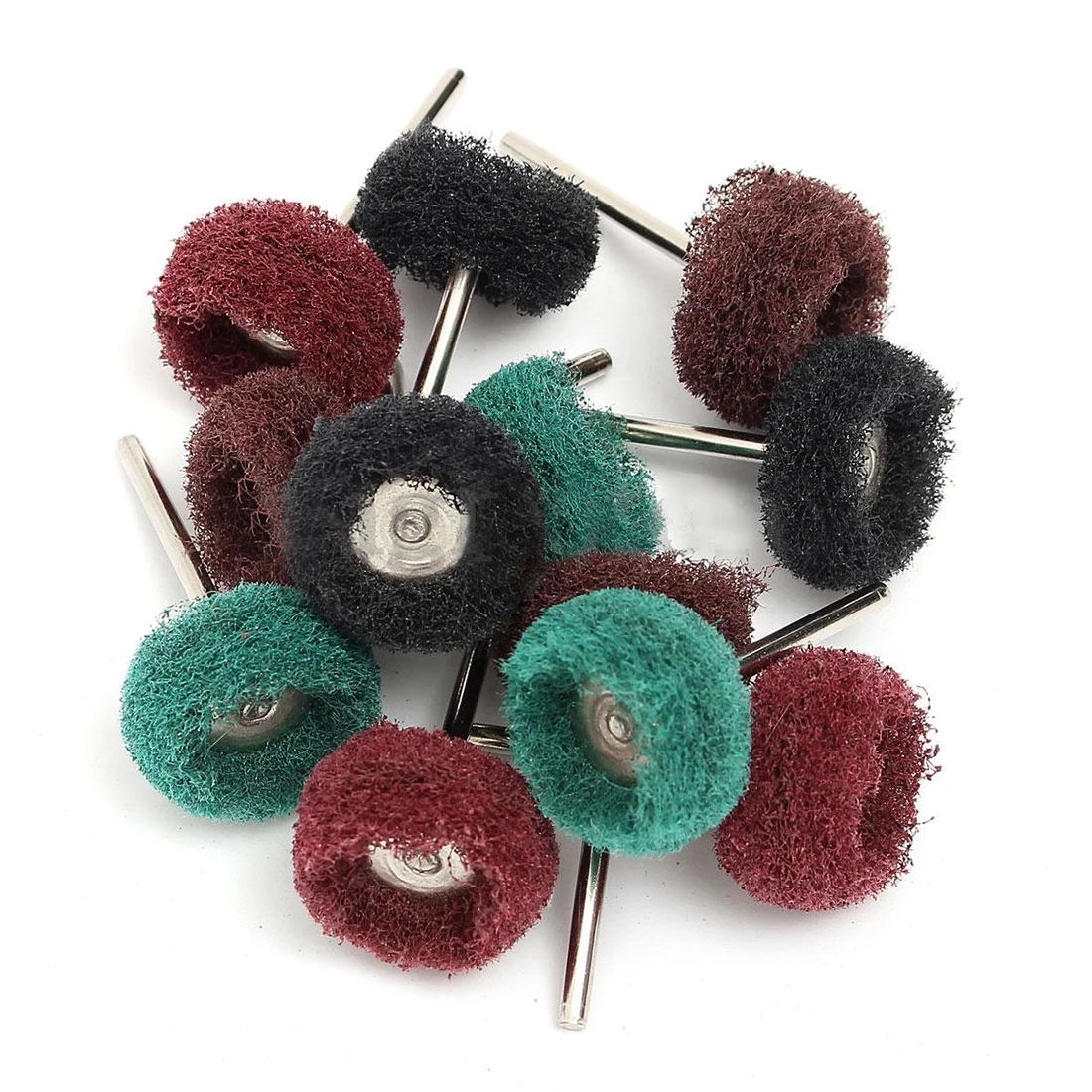 12 pcs Polishing Sanding Polish Wheel Buffer Abrasive Brush Head for Dremel Rotary
12 pcs Polishing Sanding Polish Wheel Buffer Abrasive Brush Head for Dremel Rotary