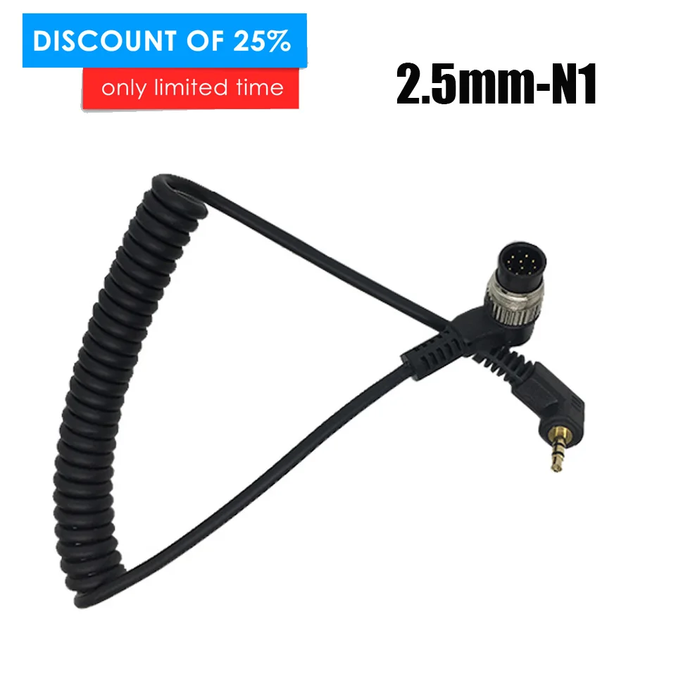 LS-2.5/N1 2.5mm N1 Remote Shutter Release Flash Trigger Cable line for Nikon D800E D800 D810 D500 D700 D300 D300S D200 D100 D90S
LS-2.5/N1 2.5mm N1 Remote Shutter Release Flash Trigger Cable line for Nikon D800E D800 D810 D500 D700 D300 D300S D200 D100 D90S
